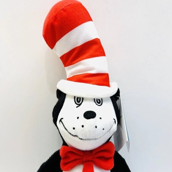 NWT Dr. Seuss Cat in the Hat 18" Tall Stuffed Plush Stuffed Animal Kohl's Care - Picture 6 of 6